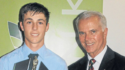 Joseph Trinder was named the Junior Sportsperson of the Year