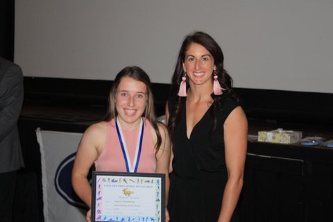 Junior Sportsperson of 2016 soccer star Alyssa Armstrong with Alicia Quirkn
