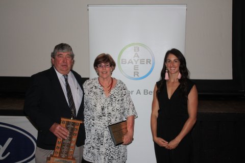 Sports Administrator Award winners Steve and Annette Brien with Alicia Quirk 